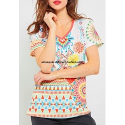 buy top lace plus size summer floral ethnic 101 idées Design