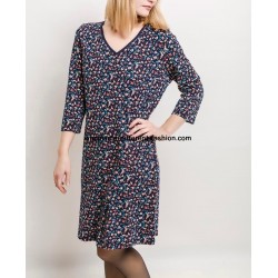 robe grande taille imprimé hiver FOR HER 2783ORL