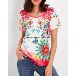 manufacturer dropshipping T-shirt summer floral ethnic 101 idées 437X