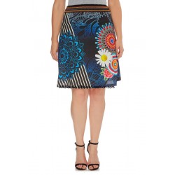 manufacturer dropshipping skirt with floral and ethnic print PLUS SIZE 101
