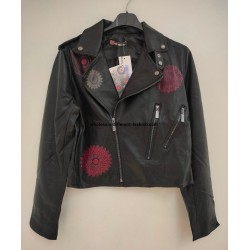 manufacturer dropshipping original black leather short coat from the brand 101